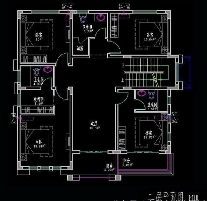 豪华自建房平面设计