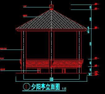 西式凉亭平面设计图