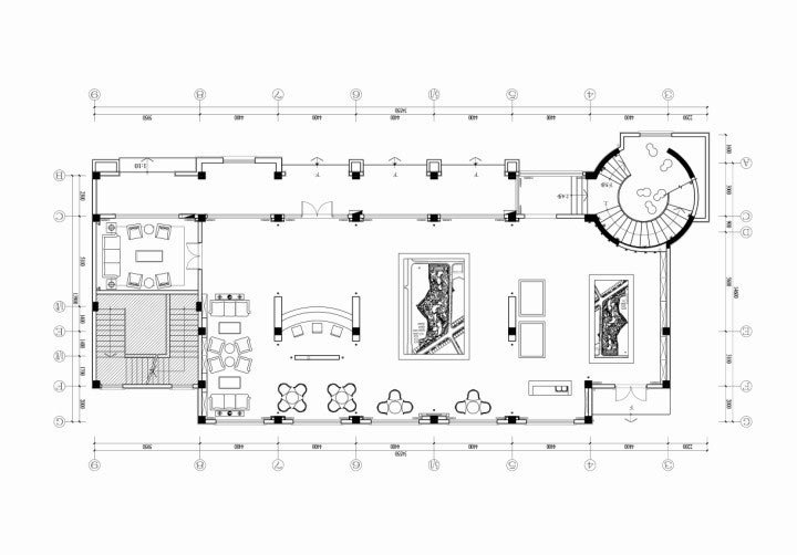 展厅建筑平面设计图