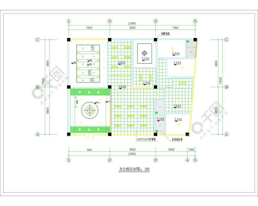 吊顶平面设计图照片