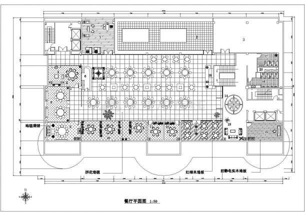 200平自助烤肉平面设计