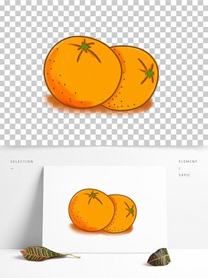 橘子平面设计黑白图片
