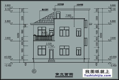 房屋墙面平面设计图