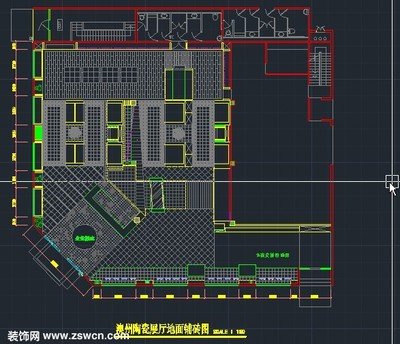 瓷砖平面设计施工图片